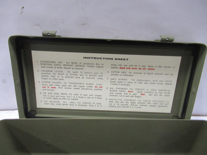 First aid box (Gas casualties) First aid box (Gas casualties)