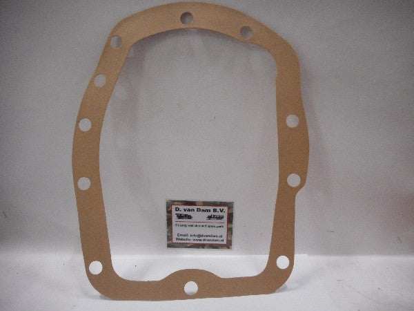 Pakking vliegwielhuis binnen, artikelnummer NSN 5330-00-366-0400, gasket with multiple bolt holes. Pakking vliegwielhuis binnen, artikelnummer NSN 5330-00-366-0400, gasket with multiple bolt holes.