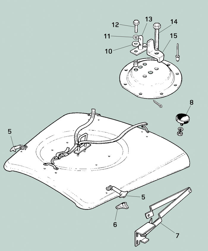 1865797 Rubber Bump - Bonnet Tire Mount Series IIA & III – D. van Dam B.V.