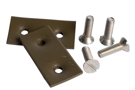 Borgplaat voorraamhaak (set)