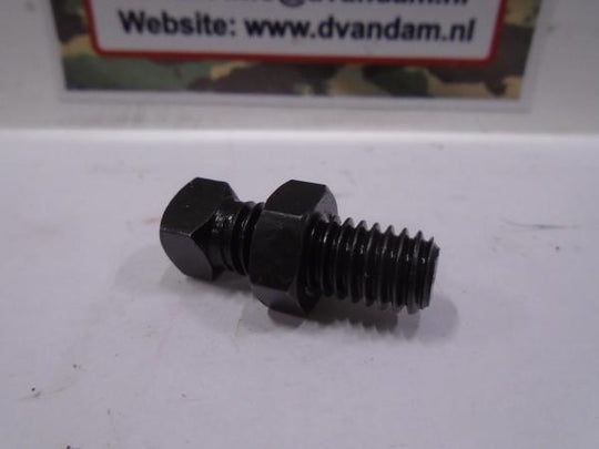 Afdrukbout met borgmoer voor steekas