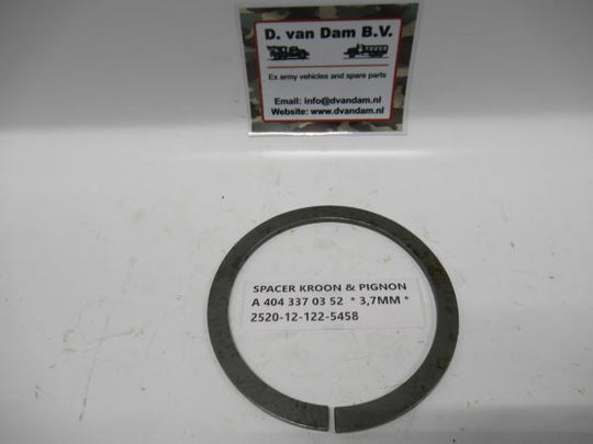 Spacer kroonwiel 3,7MM