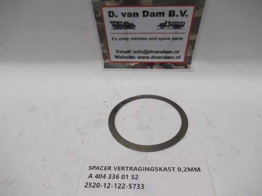 Spacer vertragingskast 0,2MM