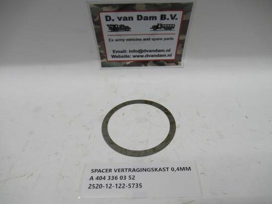 Spacer vertragingskast 0,4MM