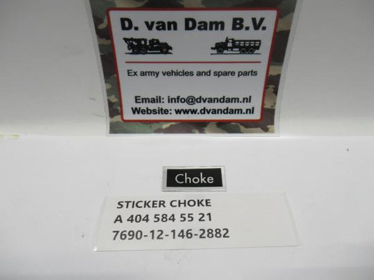 Sticker choke