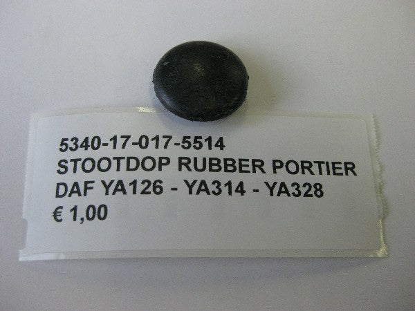 Stootdop rubber portier,
